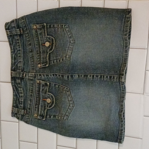 No Boundaries denim mini skirt - Picture 2 of 4